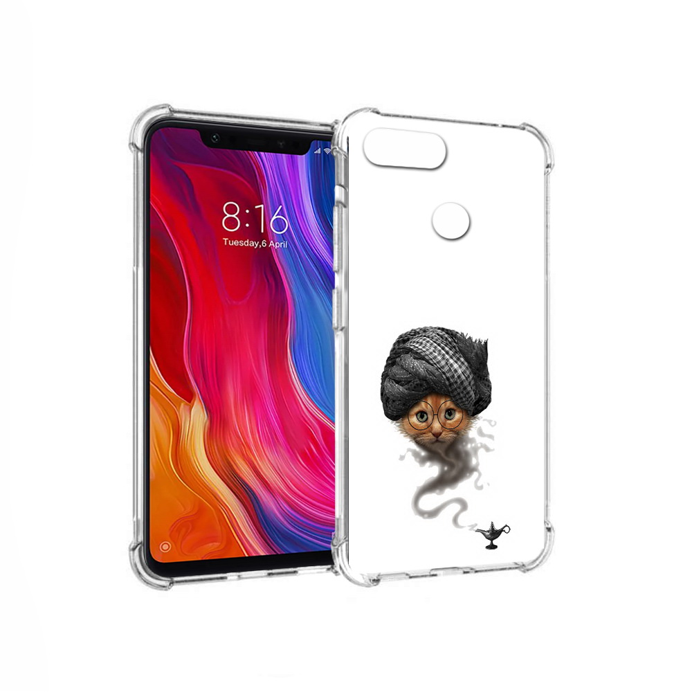 

Чехол MyPads Tocco для Xiaomi Mi 8 Lite кот джин (PT119514.309.398), Прозрачный, Tocco