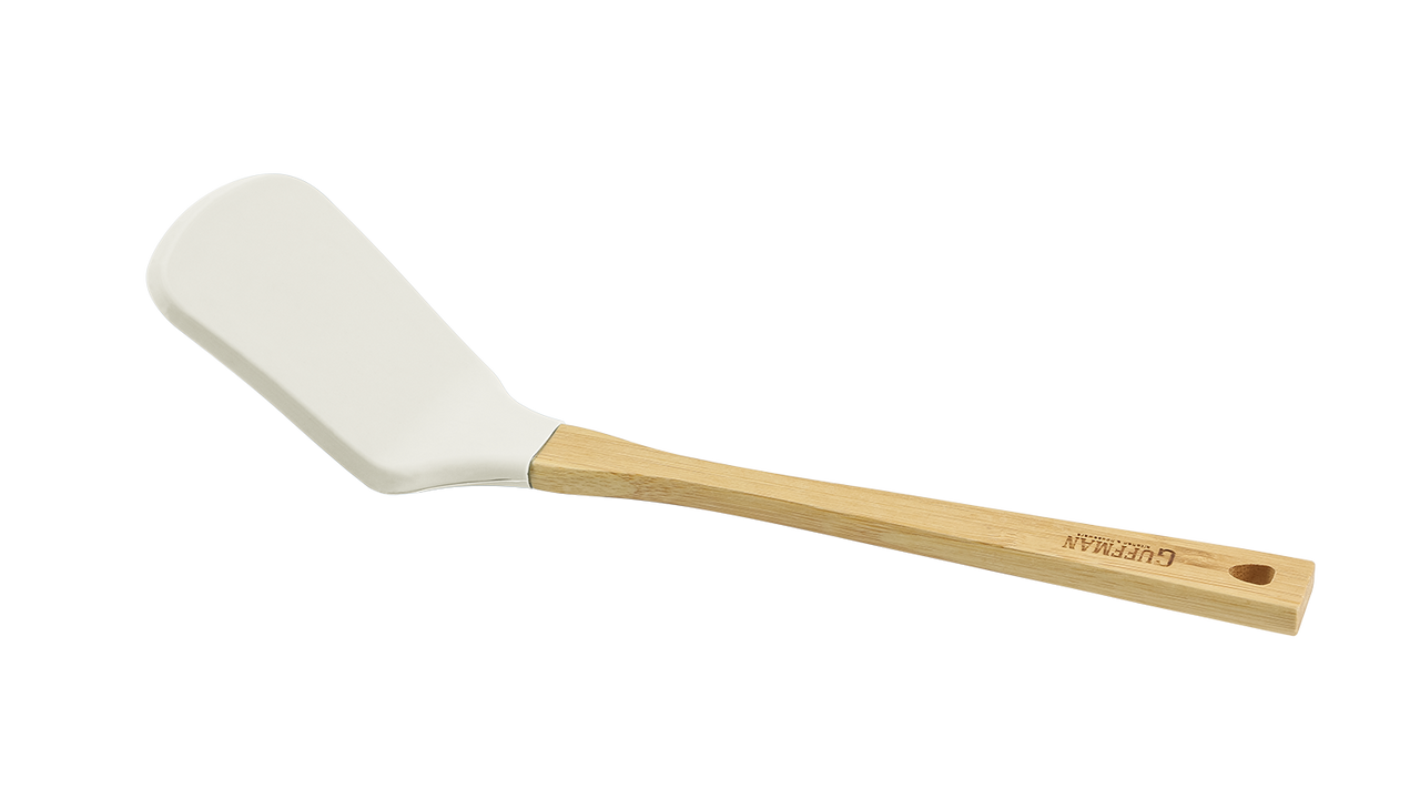 Лопатка кулинарная белая силикон GUFFMAN M04-155-W