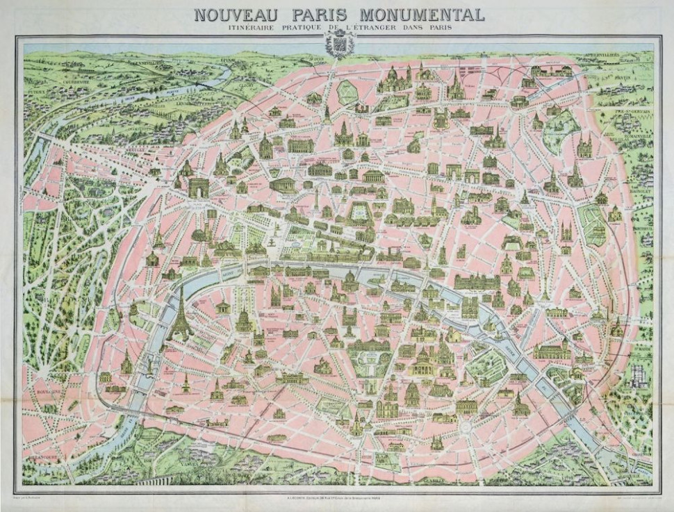 

Пазл Карта Парижа 1910 год 1000 элементов 5428