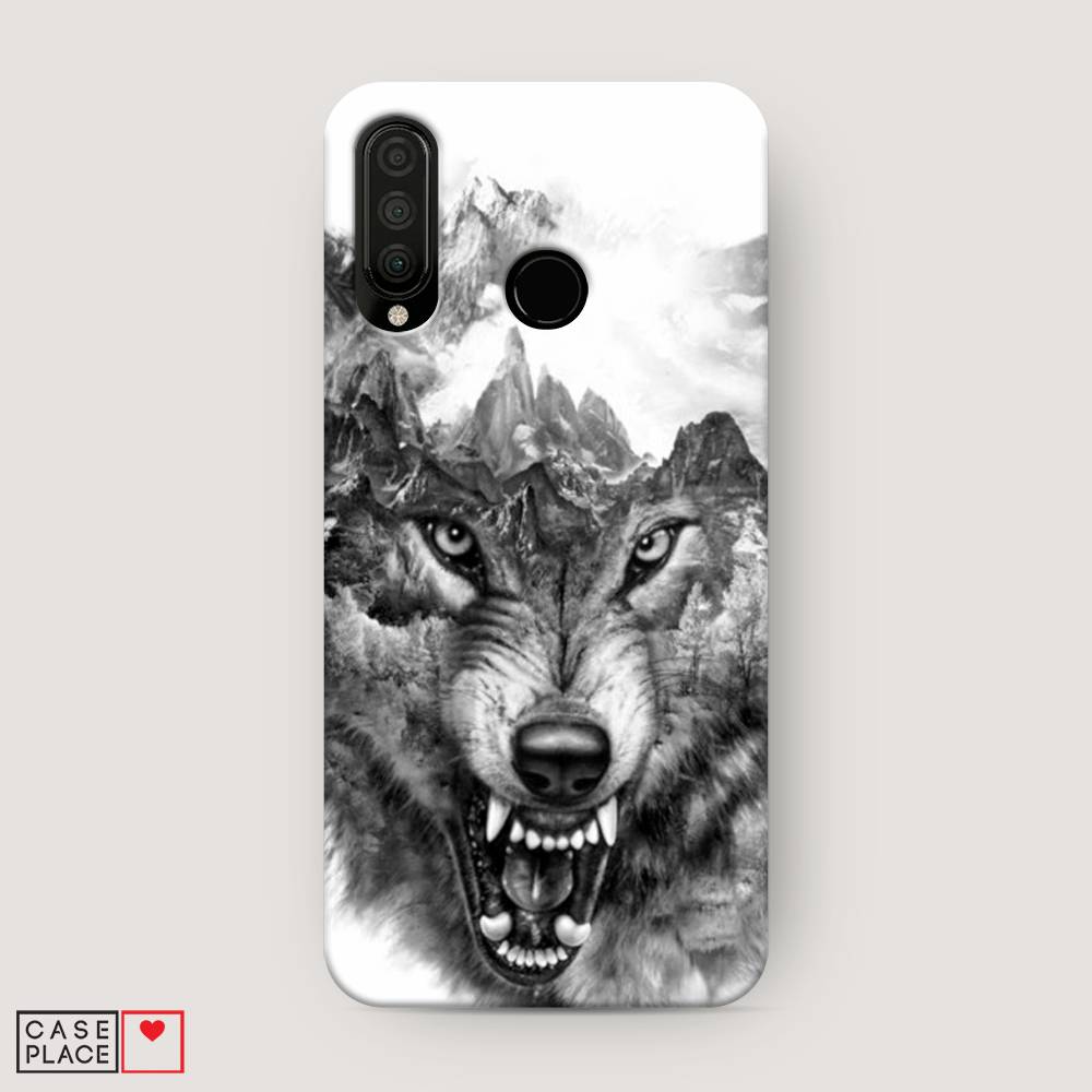 

Чехол Awog "Волк в горах" для Huawei P30 Lite