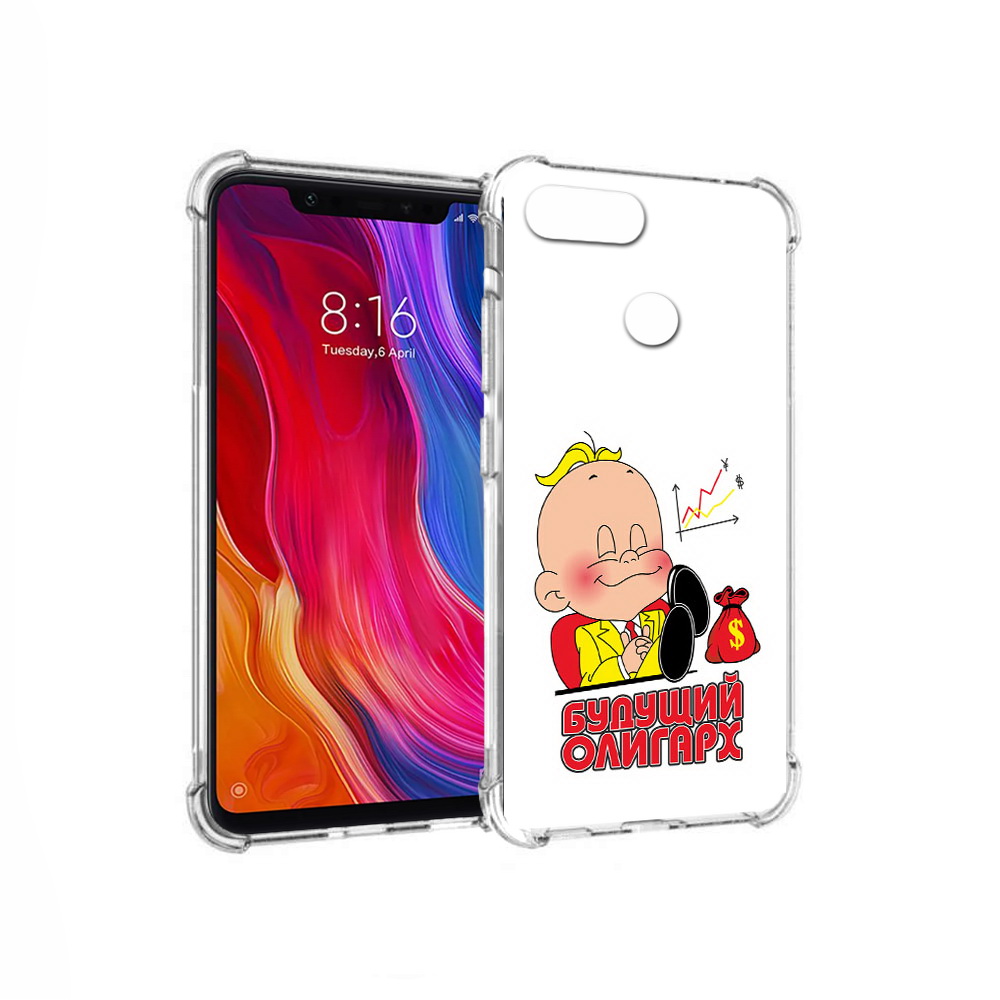 

Чехол MyPads Tocco для Xiaomi Mi 8 Lite Будущий олигарх (PT119514.309.37), Прозрачный, Tocco