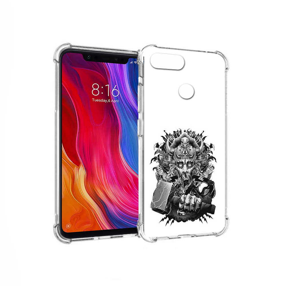 

Чехол MyPads Tocco для Xiaomi Mi 8 Lite злой тор (PT119514.309.363), Прозрачный, Tocco