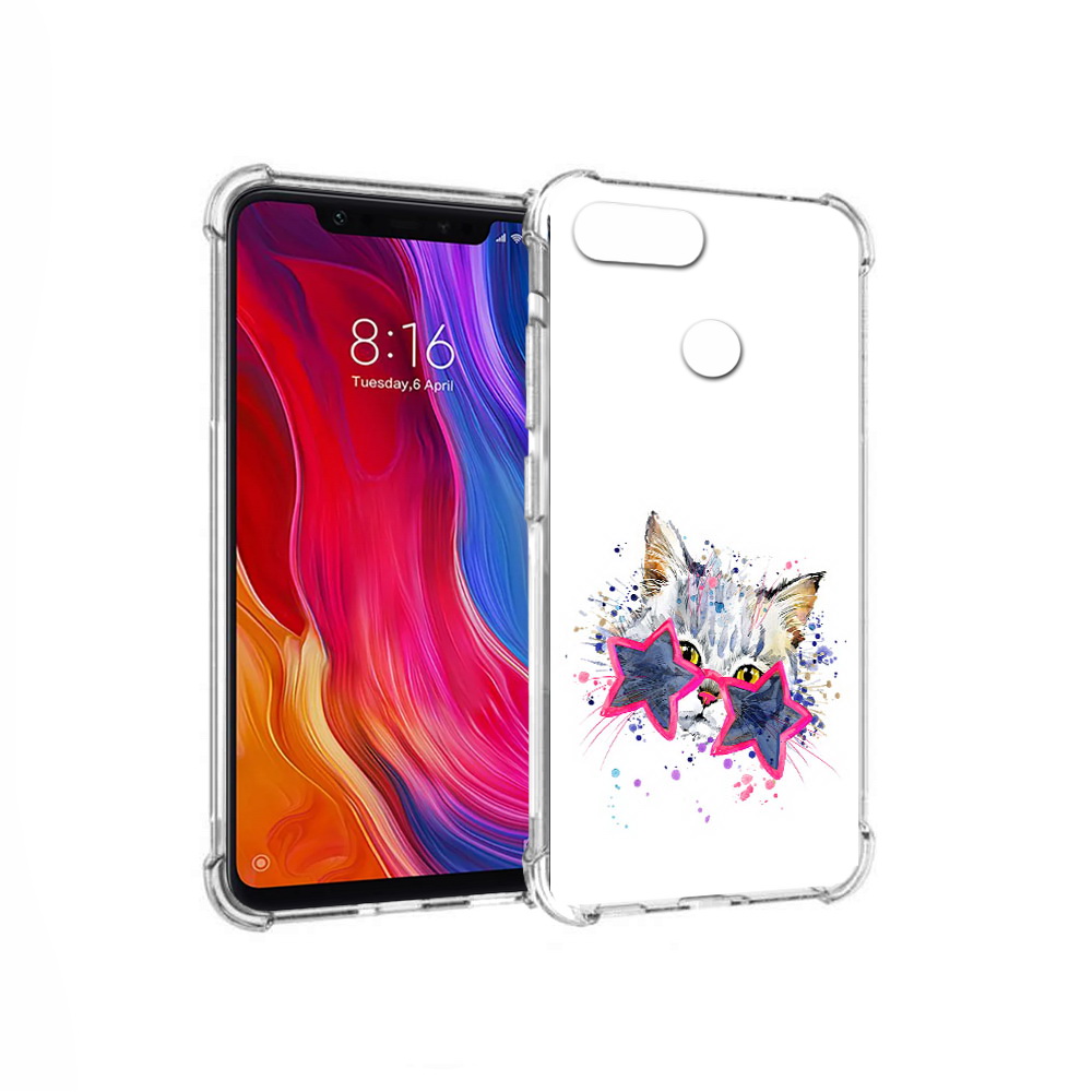 

Чехол MyPads Tocco для Xiaomi Mi 8 Lite звездные очки (PT119514.309.353), Прозрачный, Tocco