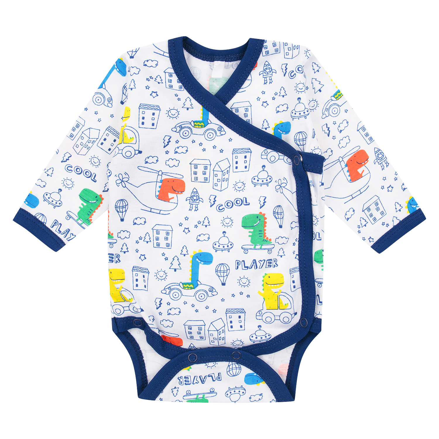 

Боди Leader Kids Динозаврик белый р.56, GL001124497
