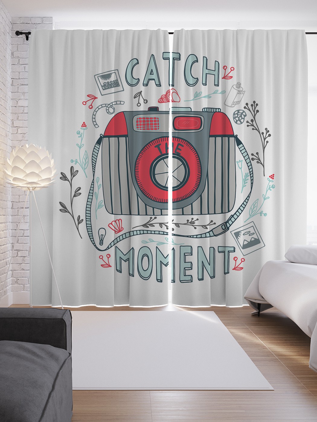 

Шторы JoyArty с фотопечатью "Поймать момент" из сатена, 290х265 см, Поймать момент