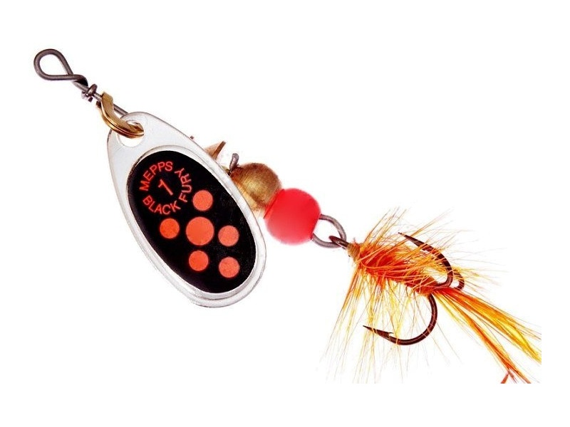 

Блесна вращающаяся Mepps Black Fury Mouche 1 Silver/Orange, Оранжевый;серебристый;черный