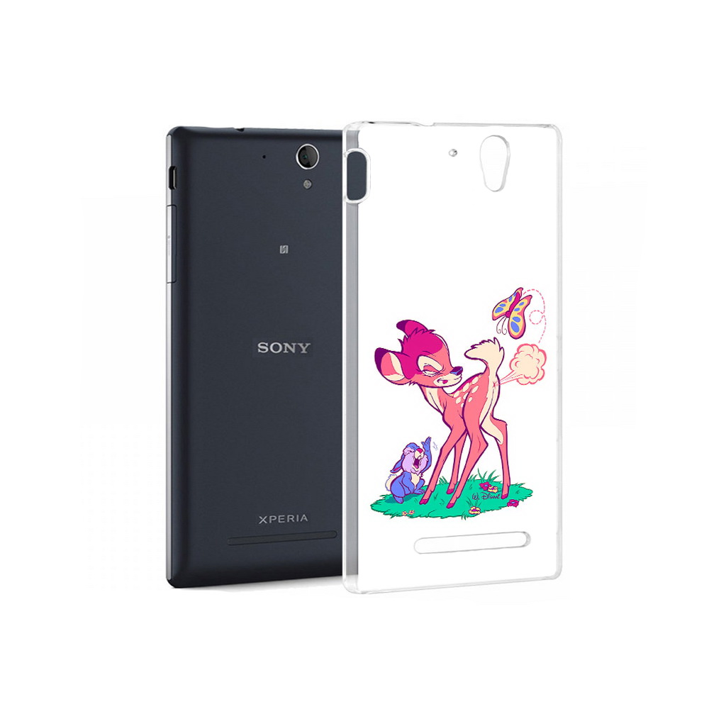 

Чехол MyPads Tocco для Sony Xperia C5 Ultra смешной олененок (PT16261.253.610), Прозрачный, Tocco