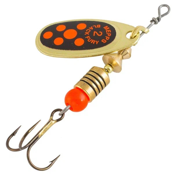 

Блесна вращающаяся Mepps Black Fury 3 Gold/Orange, Золотистый;оранжевый;черный
