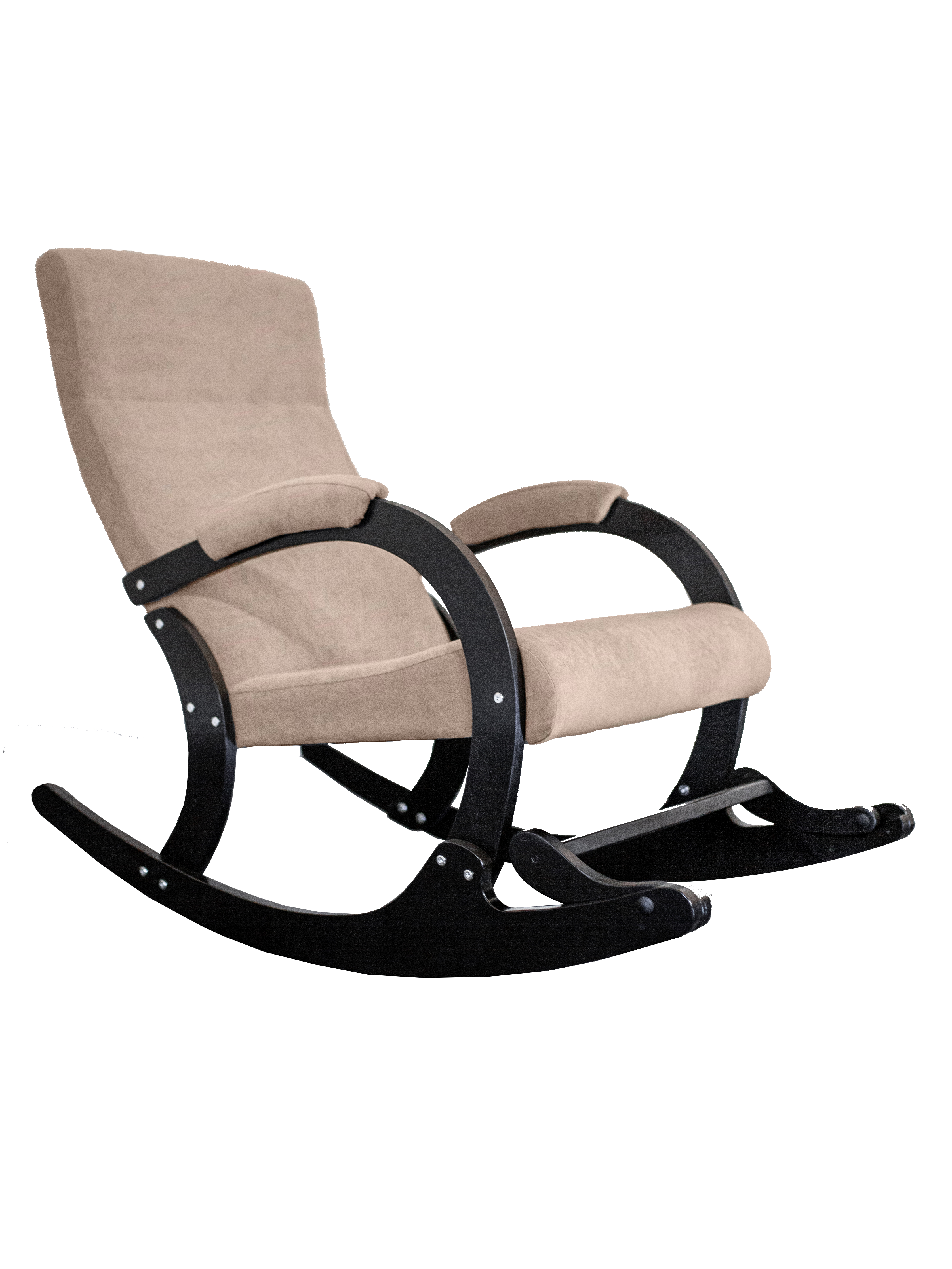 Кресло-качалка КВИНТА Вега Бежевое с подножкой