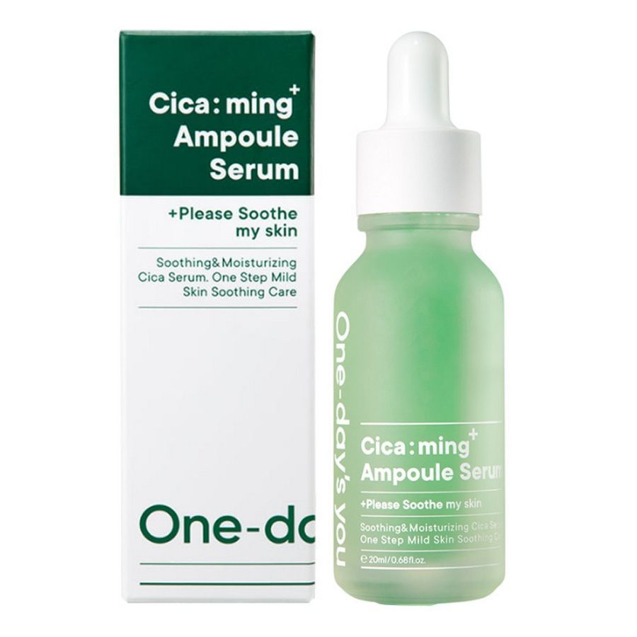 фото Ампульная сыворотка one-day's you с центеллой cicaming ampoule serum, 20 мл