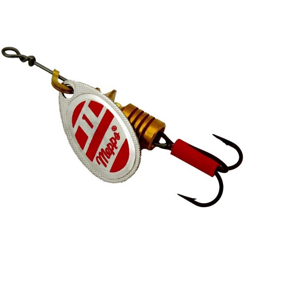 

Блесна вращающаяся Mepps Aglia White/Red 1 Silver