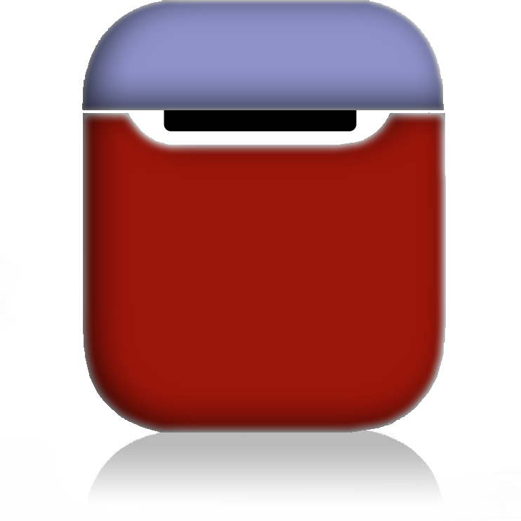 фото Чехол anycase для airpods double color темно-красный, фиолетовый
