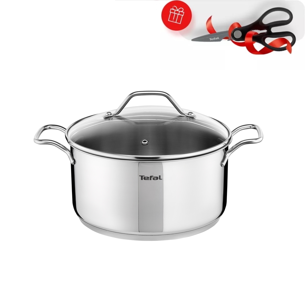 фото Кастрюля tefal intuition 4.9л (ножницы в подарок)