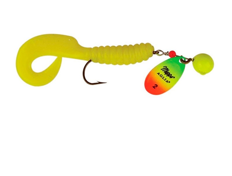 

Блесна вращающаяся Mepps Aglia Spinflex Chartreuse/Tiger/Yellow 20, Желтый