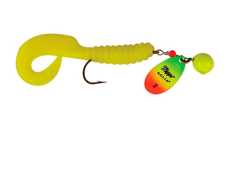 

Блесна вращающаяся Mepps Aglia Spinflex Chartreuse/Tiger/Yellow 14, Желтый
