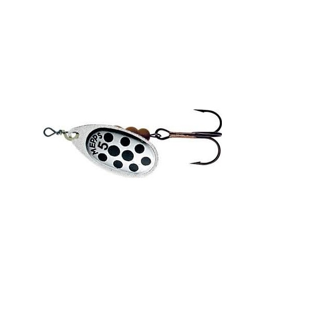 

Блесна вращающаяся Mepps Aglia PTS 5 Silver/Black, Черный;серебристый