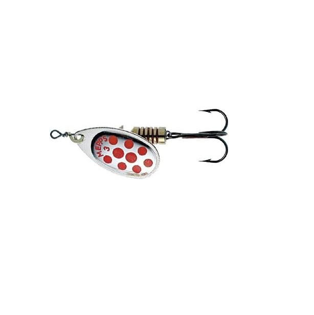 

Блесна вращающаяся Mepps Aglia PTS 3 Silver/Red dots, Красный;серебристый