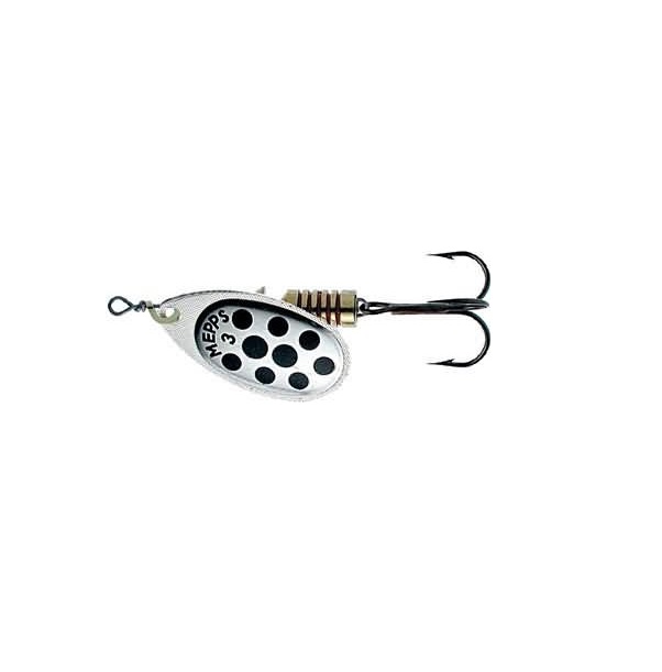 

Блесна вращающаяся Mepps Aglia PTS 3 Silver/Black dots, Черный;серебристый