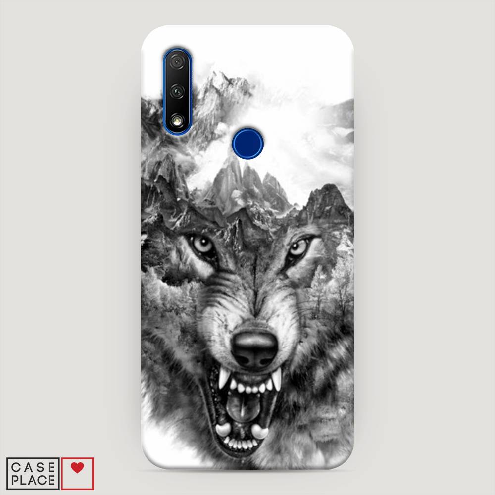 

Чехол Awog "Волк в горах" для Honor 9X, 69920-1