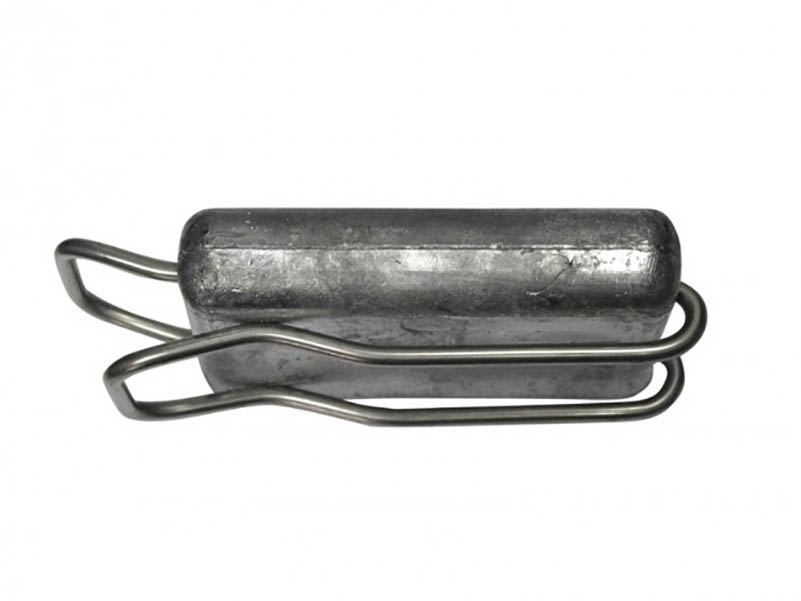 Груз 1 кг быстросъёмный поясной с полукольцом Стальной 1 кг