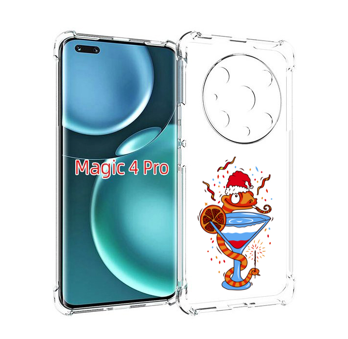 

Чехол MyPads змейка для Honor Magic4 Pro, Прозрачный, Tocco