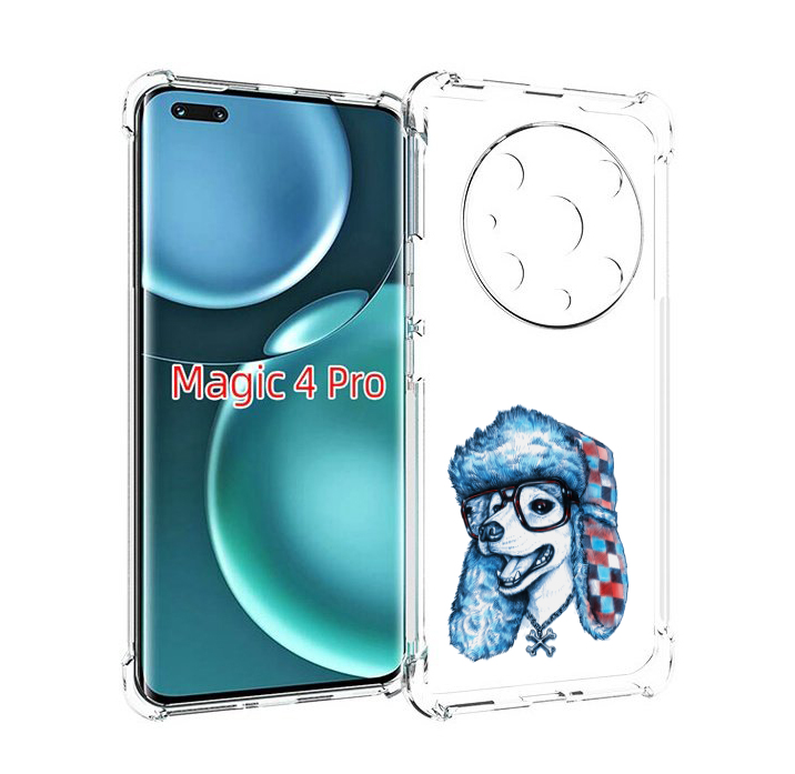 

Чехол MyPads зимний пес для Honor Magic4 Pro, Прозрачный, Tocco