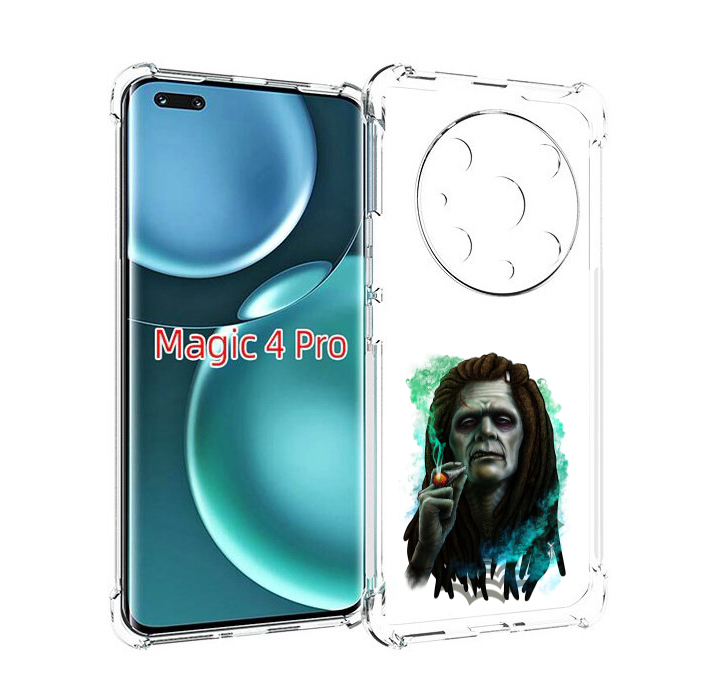 

Чехол MyPads зеленый мужчина с сигаретой для Honor Magic4 Pro, Прозрачный, Tocco
