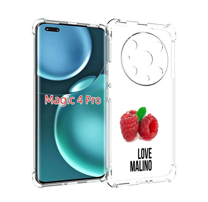 

Чехол MyPads Бренд лове малино для Honor Magic4 Pro, Прозрачный, Tocco