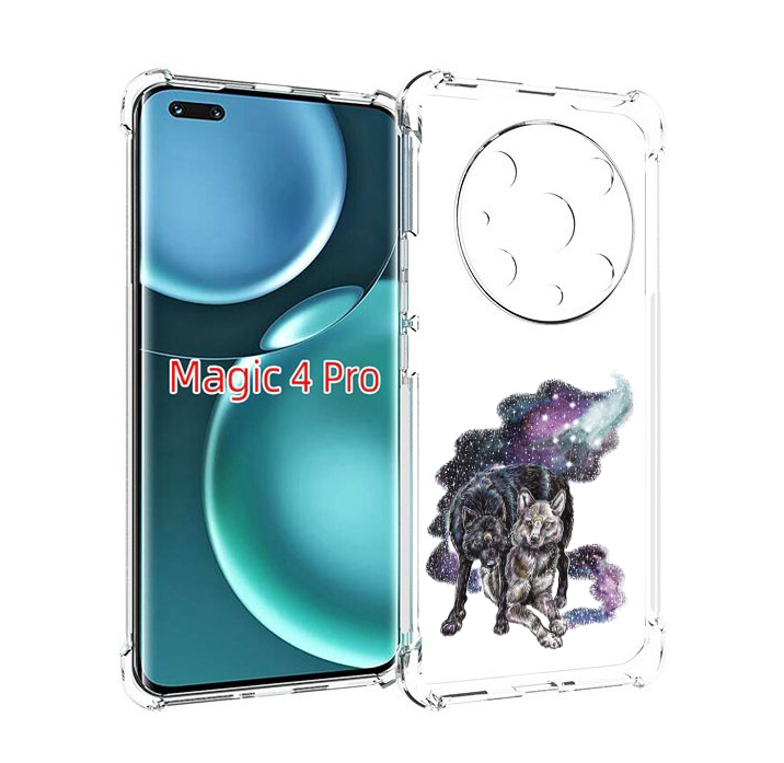 

Чехол MyPads звездные волки для Honor Magic4 Pro, Прозрачный, Tocco