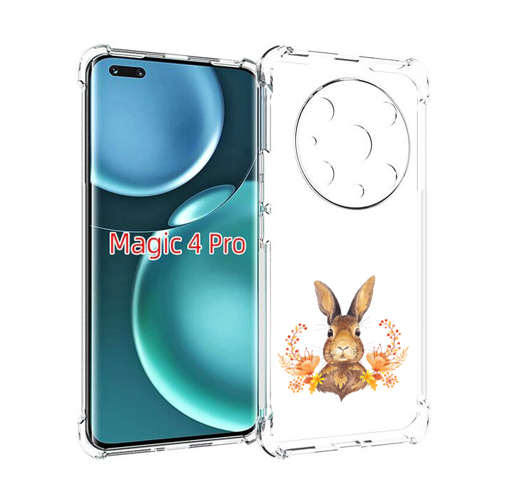 

Чехол MyPads зайка в цветах для Honor Magic4 Pro, Прозрачный, Tocco