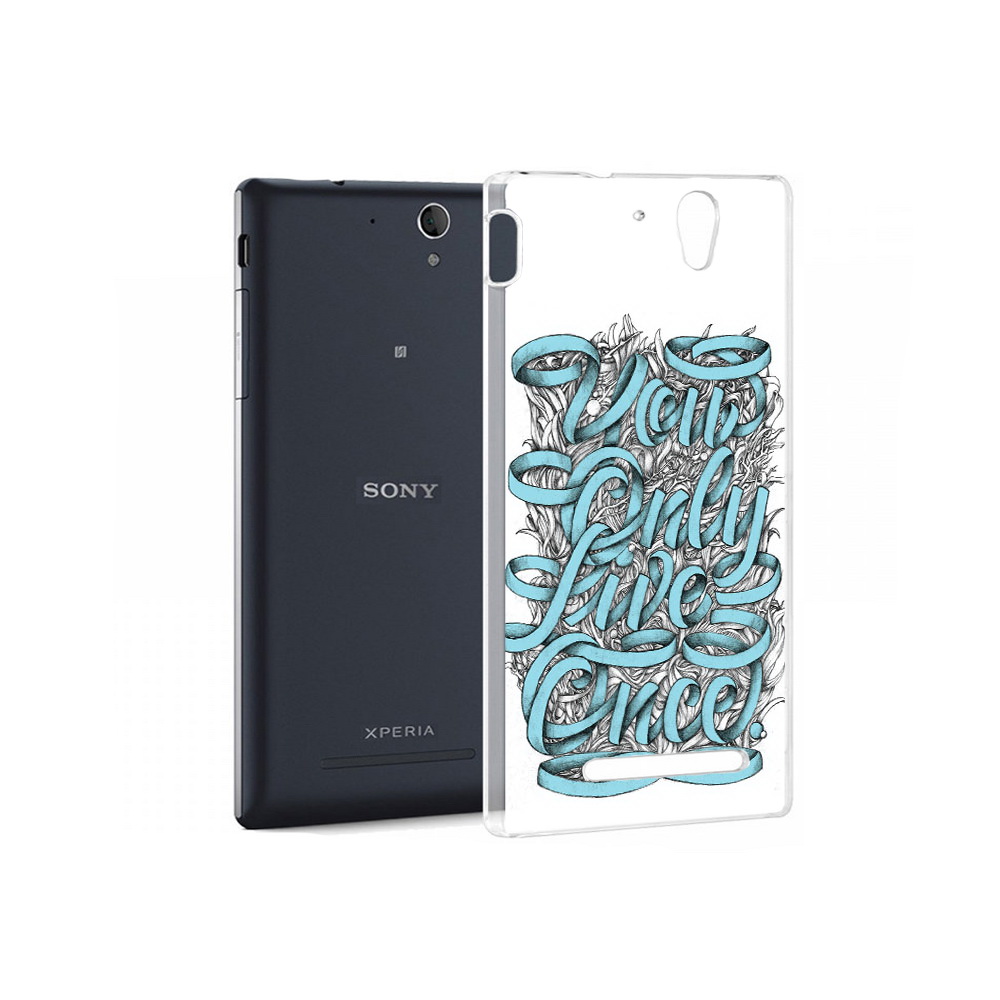 

Чехол MyPads Tocco для Sony Xperia C5 Ultra слова из ленты абстракция (PT16261.253.607), Прозрачный, Tocco