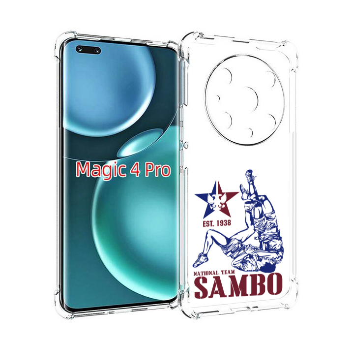 

Чехол MyPads единоборства самбо для Honor Magic4 Pro, Прозрачный, Tocco