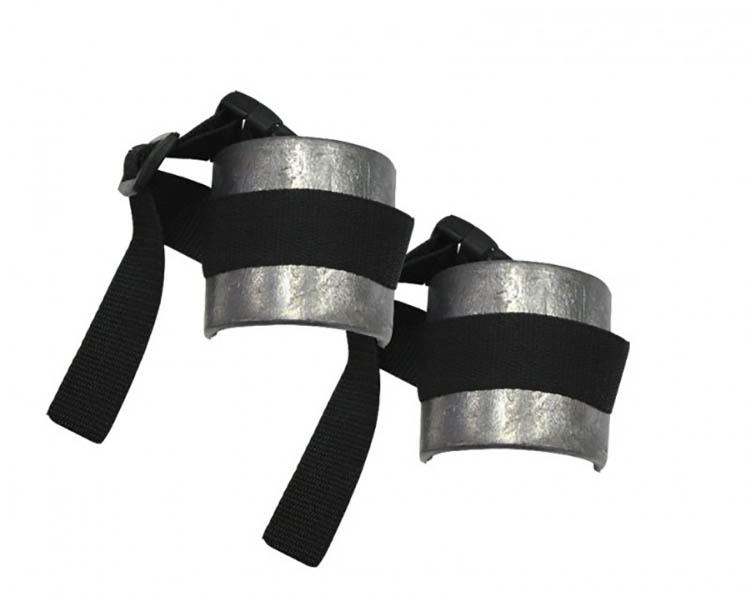 Груза ножные гнутые с ремешком, 2 шт. по 500 г 0,5 кг Стальной 0,5 кг