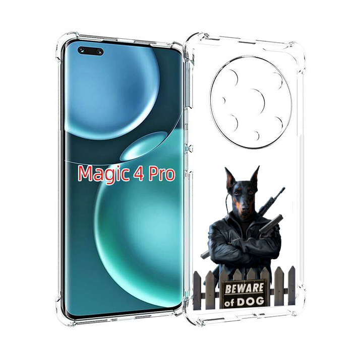 

Чехол MyPads доберман для Honor Magic4 Pro, Прозрачный, Tocco