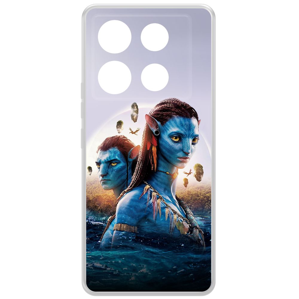 

Чехол-накладка Krutoff Clear Case Аватар - Джейк и Нейтири для INFINIX Note 40 Pro 5G, Прозрачный