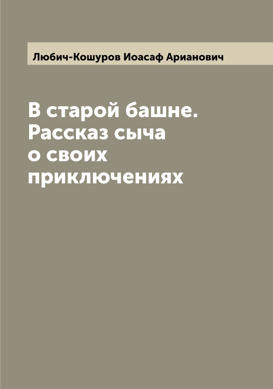 

Книга В старой башне.Рассказ сыча о своих приключениях