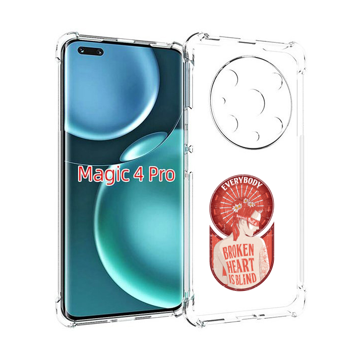 

Чехол MyPads девушка разбитое сердце для Honor Magic4 Pro, Прозрачный, Tocco