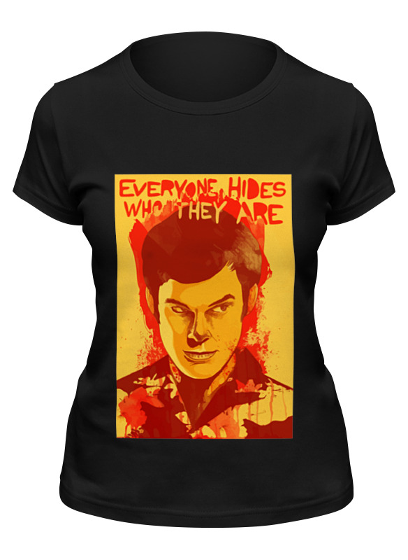 

Футболка женская Printio Dexter (декстер) черная 2XL, Черный, Dexter (декстер)