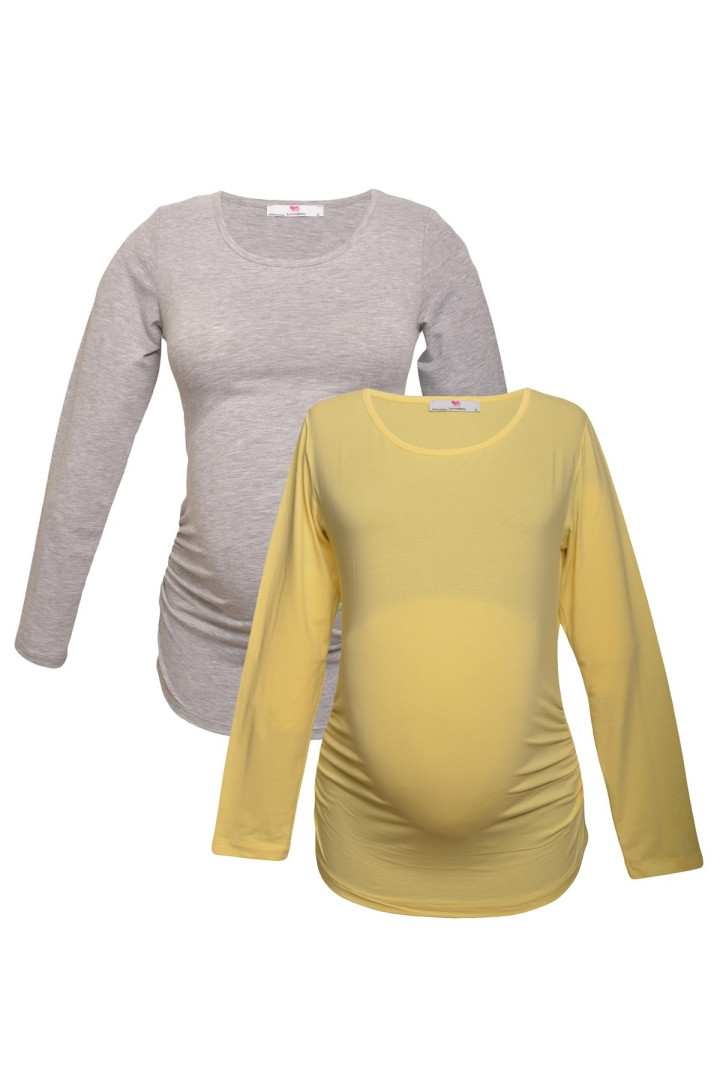 

Лонгслив для беременных женский Luvmabelly 58874 желтый L (доставка из-за рубежа), 58874