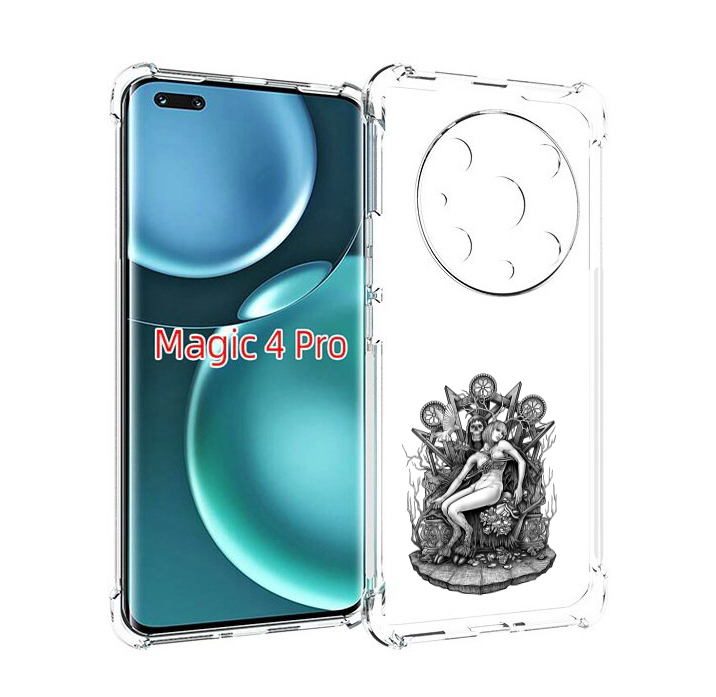 

Чехол MyPads девушка на троне для Honor Magic4 Pro, Прозрачный, Tocco