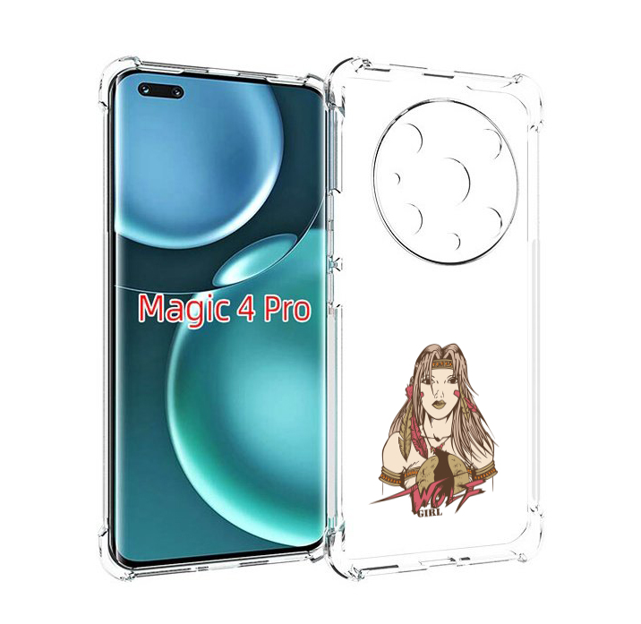 

Чехол MyPads девушка волк для Honor Magic4 Pro, Прозрачный, Tocco