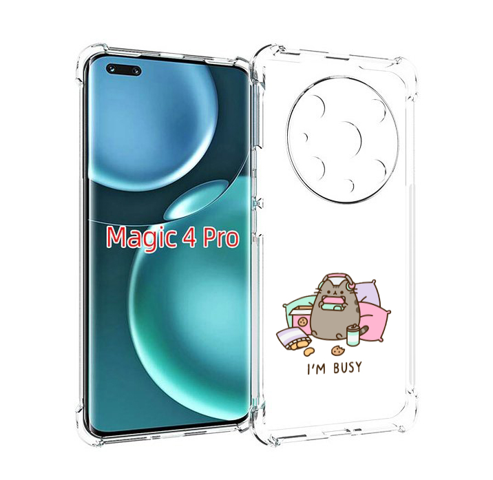

Чехол MyPads я занятой для Honor Magic4 Pro, Прозрачный, Tocco