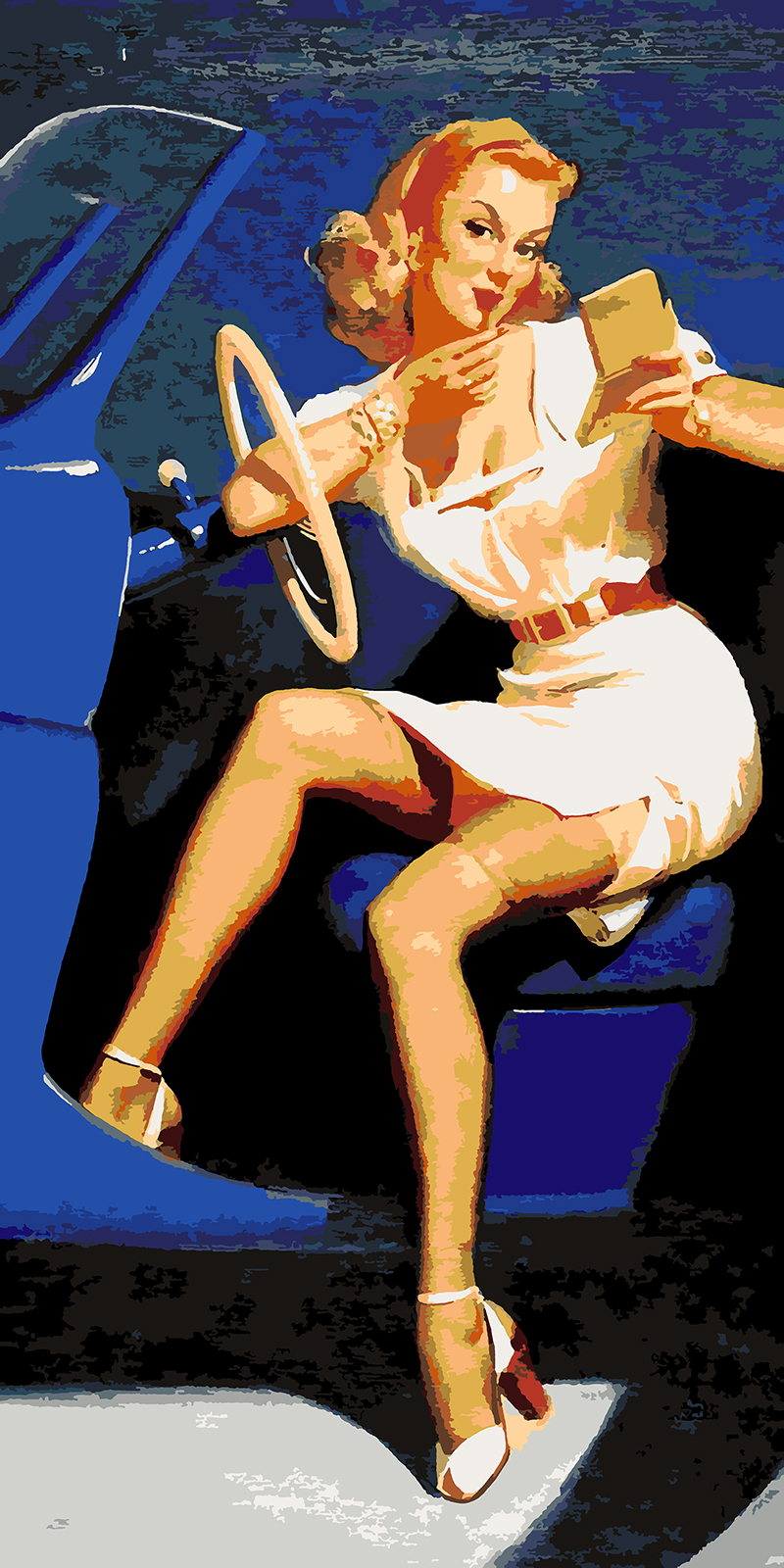 

Картина по номерам Красиво Красим Леди за рулем, 60 х 120 см, Леди за рулем