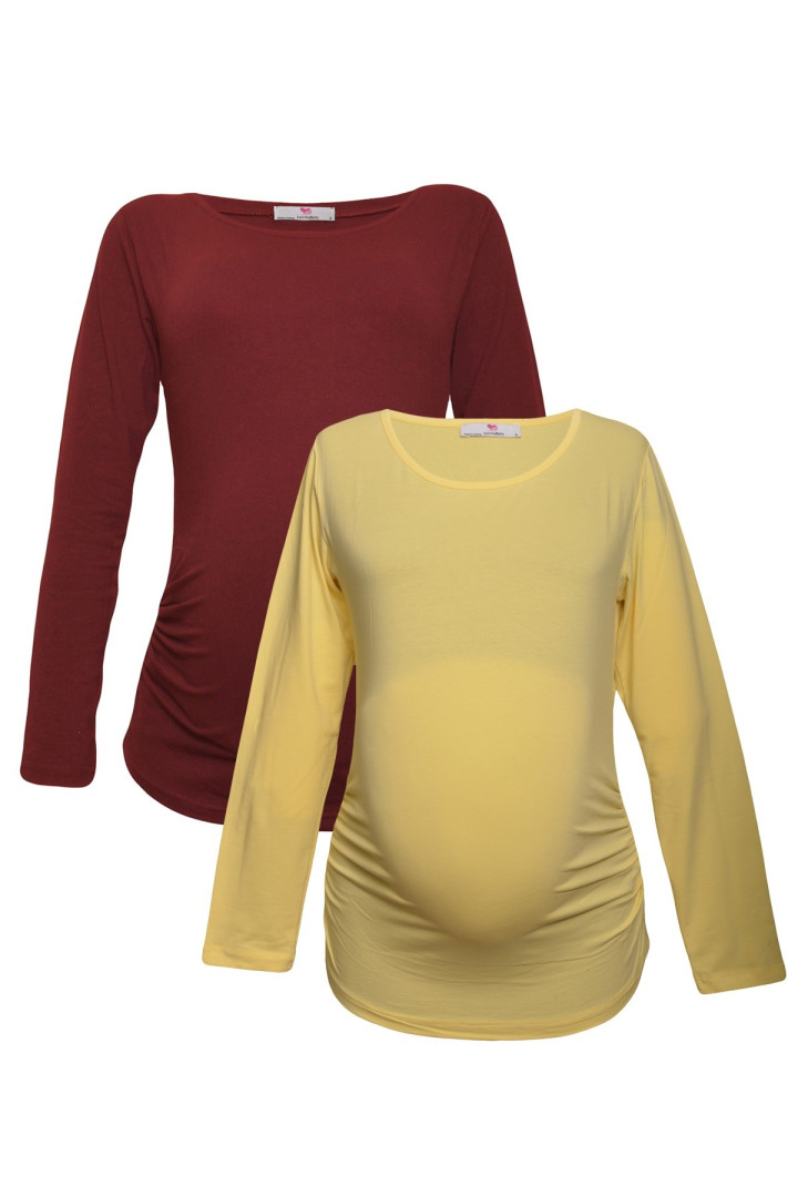 

Лонгслив для беременных женский Luvmabelly 58873 желтый L (доставка из-за рубежа), 58873