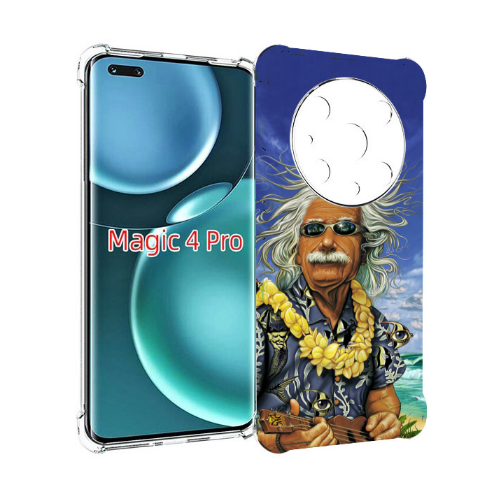 

Чехол MyPads энштейн на отдыхе для Honor Magic4 Pro, Прозрачный, Tocco