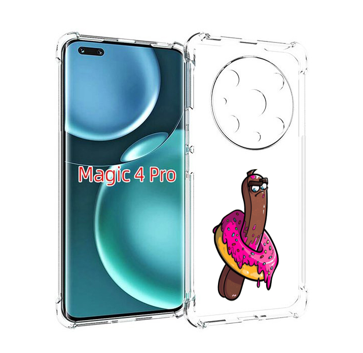 

Чехол MyPads эклер в пончике для Honor Magic4 Pro, Прозрачный, Tocco
