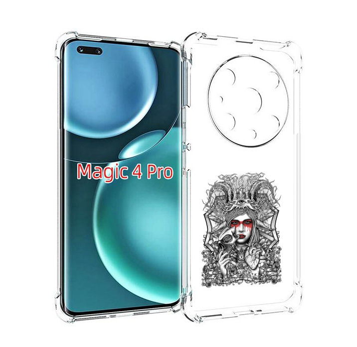 

Чехол MyPads грусная девушка для Honor Magic4 Pro, Прозрачный, Tocco