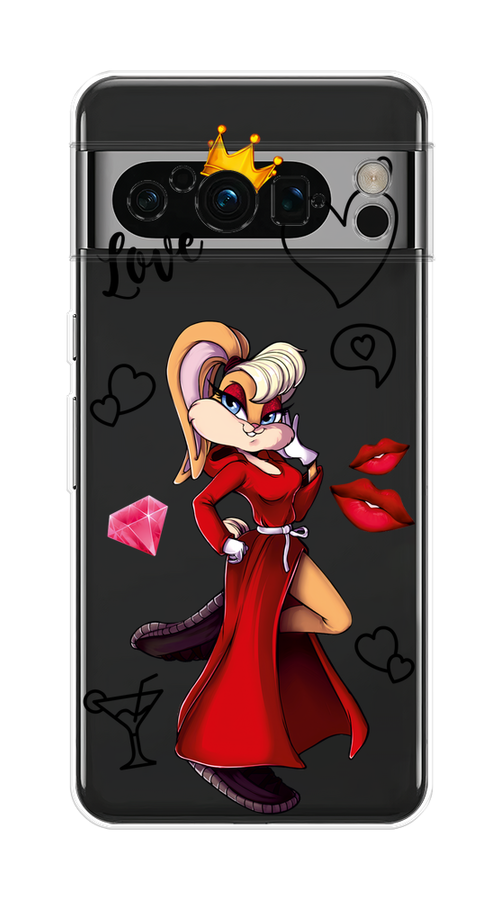 

Чехол на Google Pixel 8 Pro "Rich Lola Bunny", Красный;бежевый;оранжевый, 271650-6