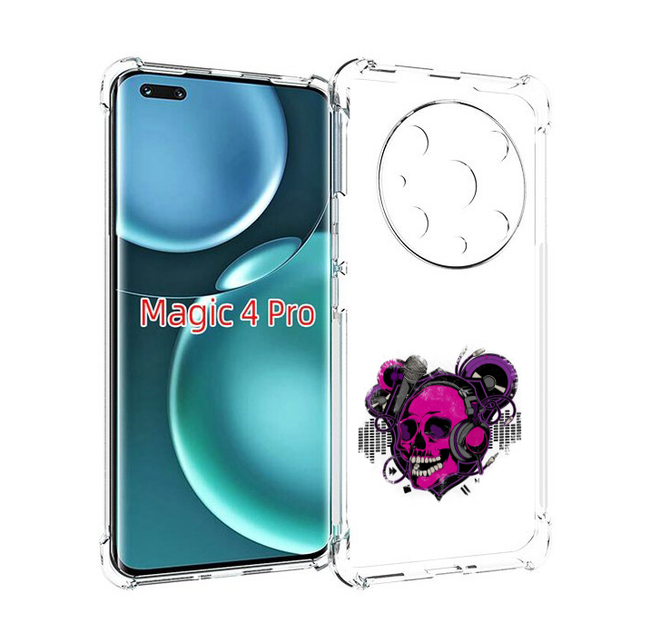 

Чехол MyPads череп 1 для Honor Magic4 Pro, Прозрачный, Tocco