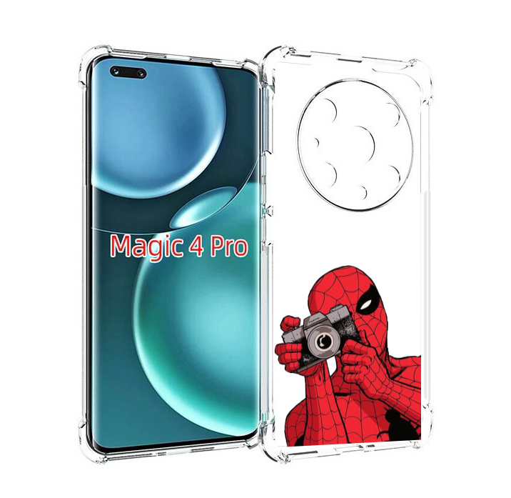 

Чехол MyPads человек паук фотограф детский для Honor Magic4 Pro, Прозрачный, Tocco